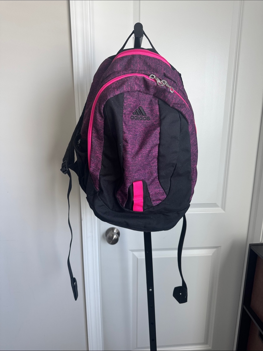 adidas Black and Pink Everyday Backpack
